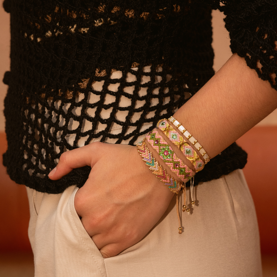 Pulseras Wayuu -Swarovski