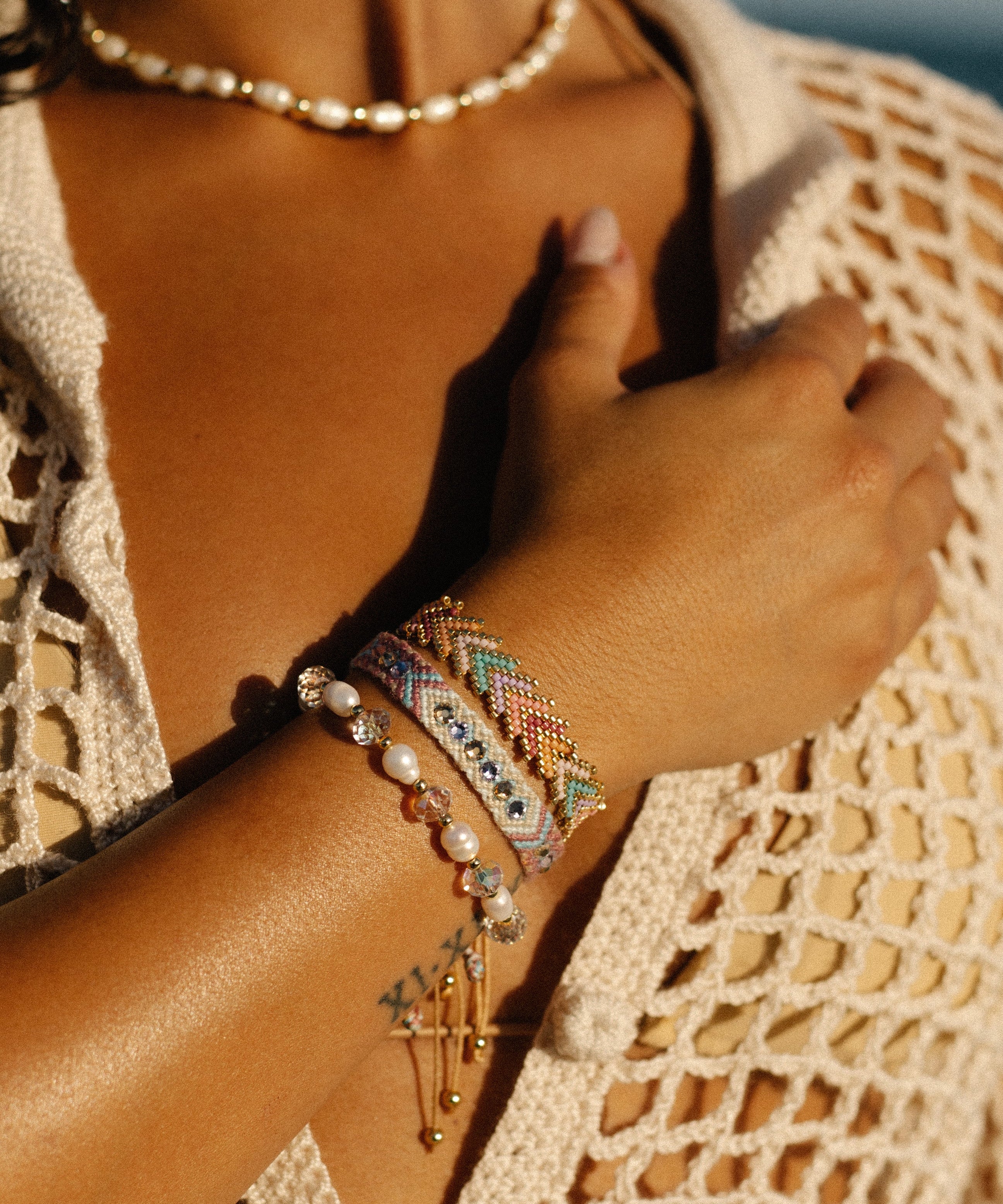 Pulseras Wayuu -Swarovski