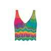 Rainbow Multicolor  Crop Top