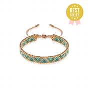 Sahara  Miyuki Bracelet- Emerald