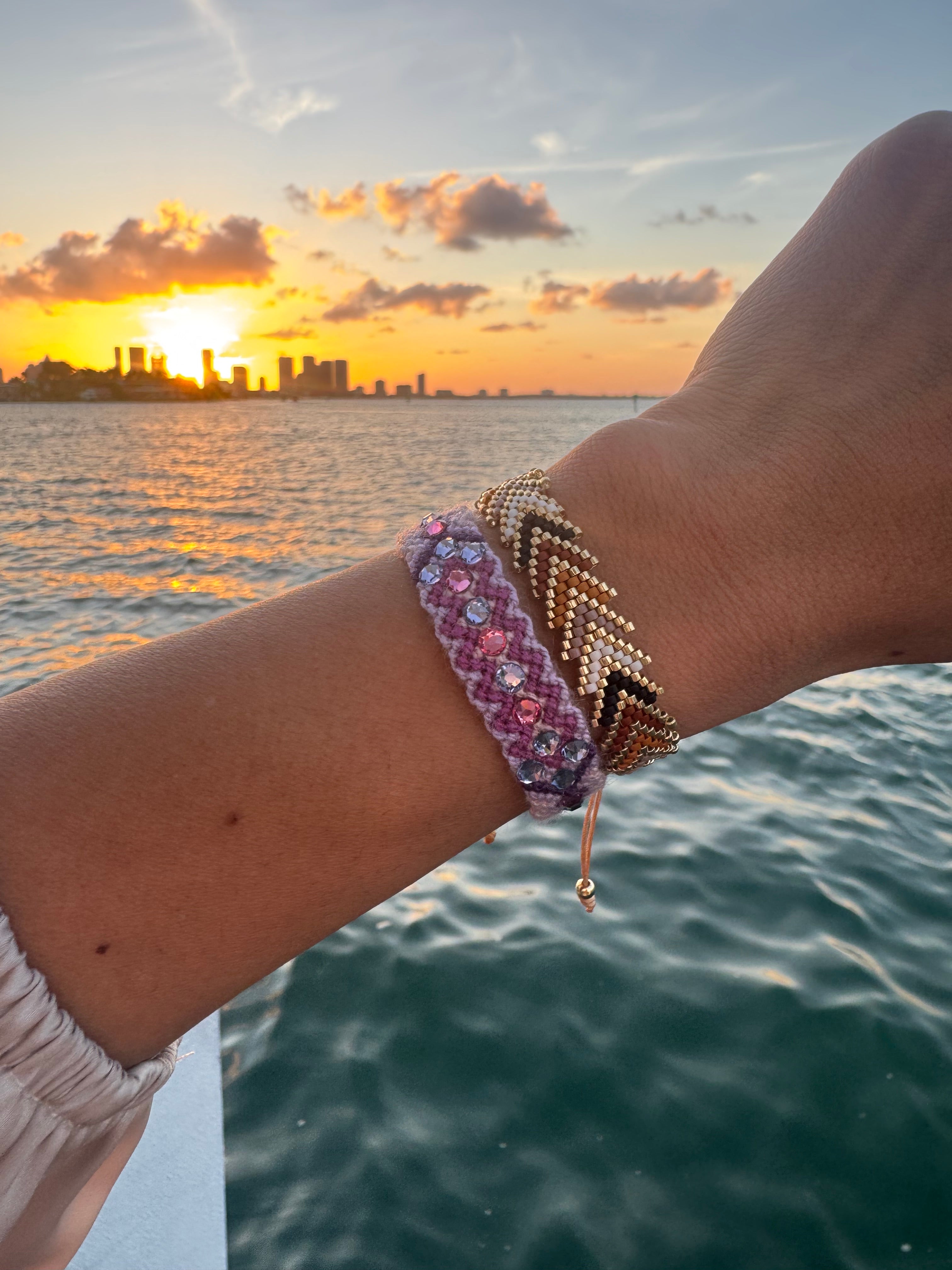 Pulsera Wayuu Be the Change  - Amatista
