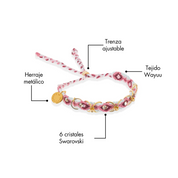 Pulsera Wayuu Free Spirit - Vinotinto