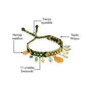 Pulsera Wayuu Kalepsu - Nature Green