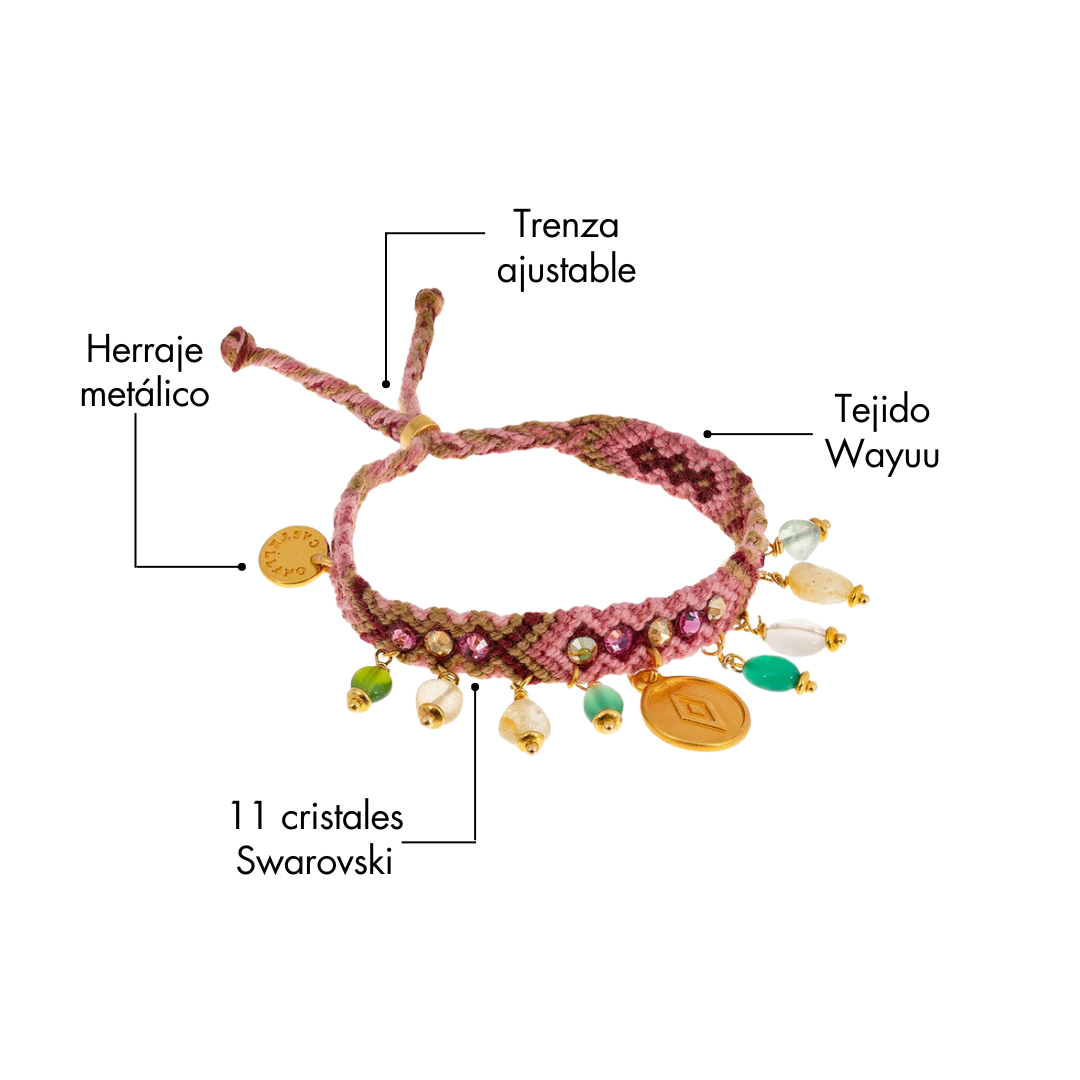 Pulsera Wayuu Kalepsu - Pink Aura