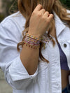 Pulsera Wayuu Free Spirit Stones - Vinotinto