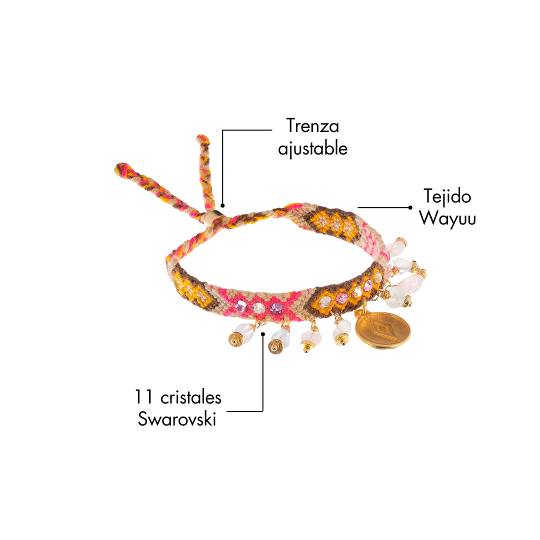Pulsera Wayuu Kalepsu - Vainilla