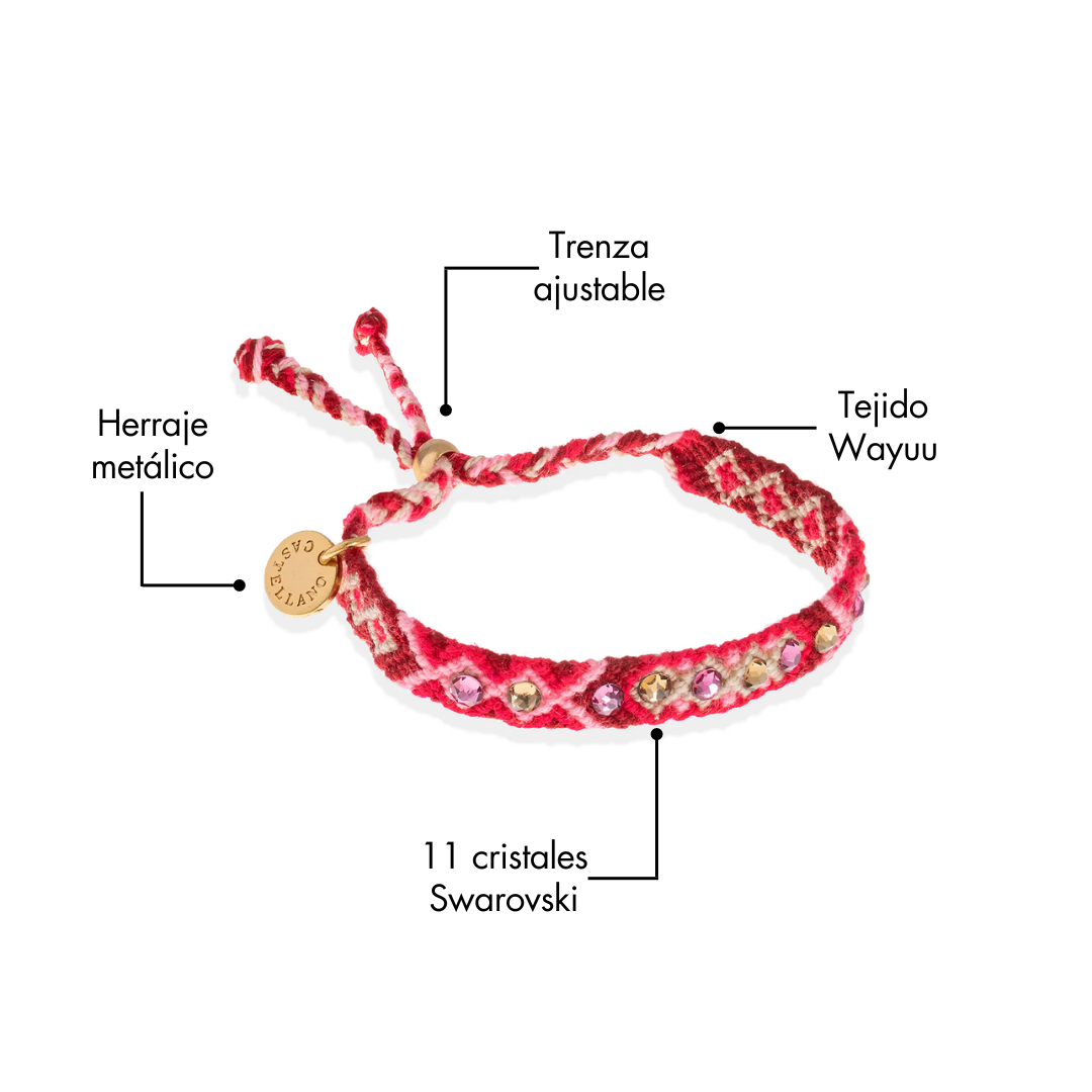 Wayuu Skinny Bracelet - Corazón