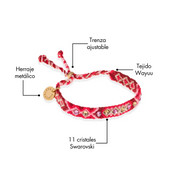 Wayuu Skinny Bracelet - Corazón