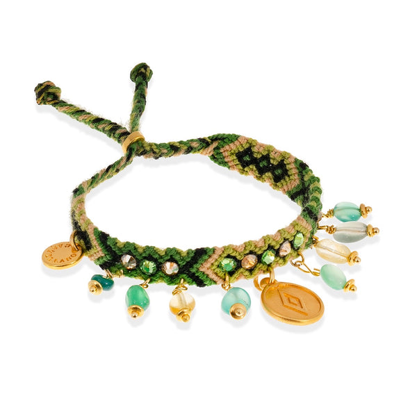 Pulsera Wayuu Kalepsu - Nature Green