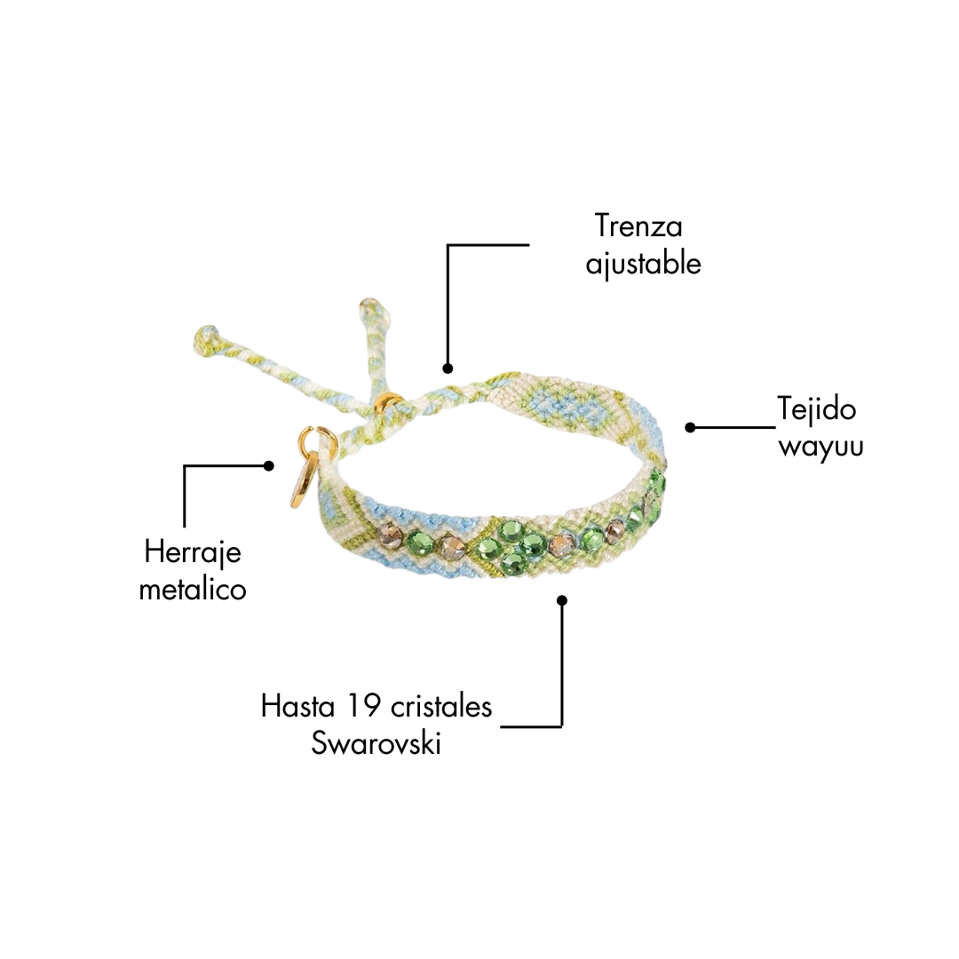 Pulsera Wayuu Be the Change  - Oasis