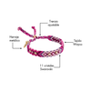 Wayuu Skinny Bracelet -  Moon Lite