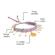 Pulsera Wayuu Kalepsu - Lilac