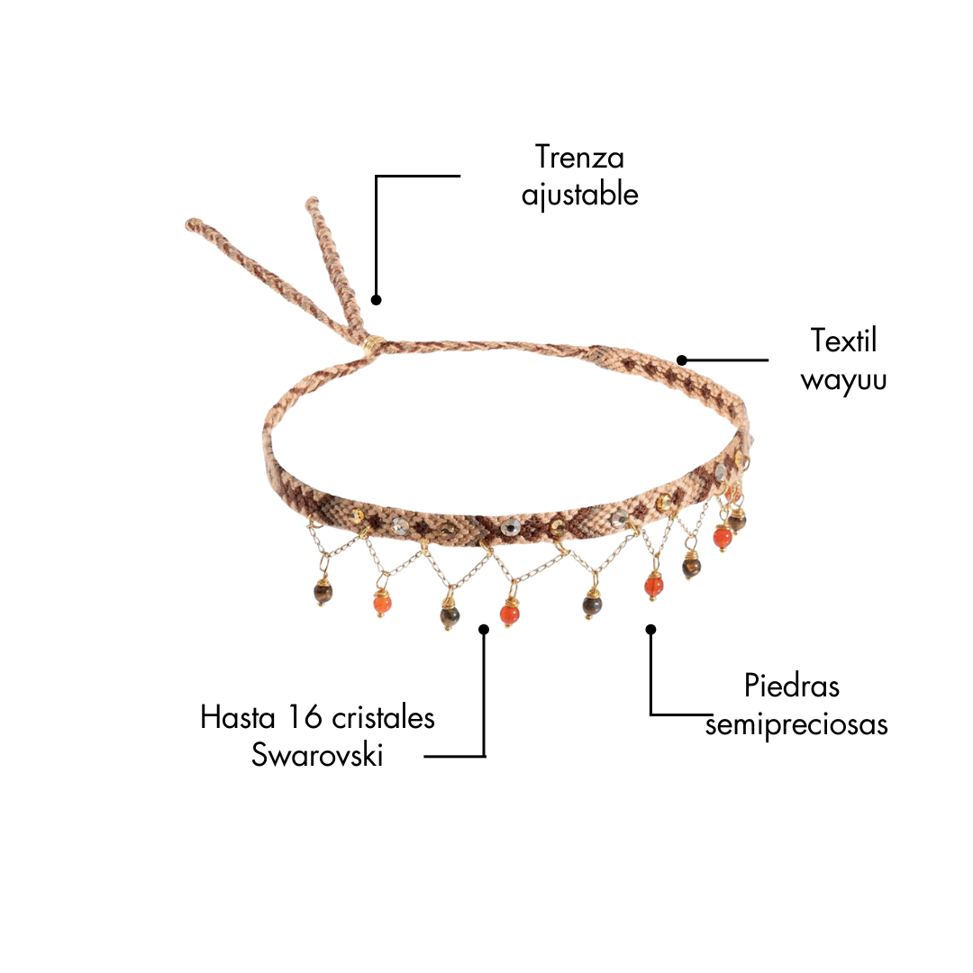 Choker Wayuu Jolotsü -Camel