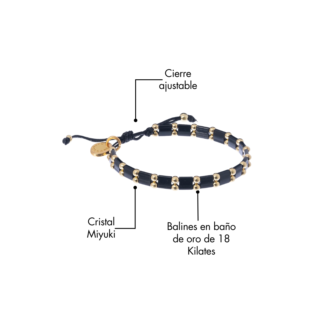 Miyuki Bracelet - Black
