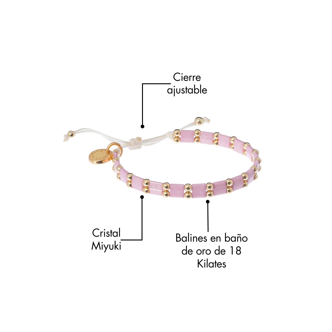 Miyuki Bracelet - Light Pink