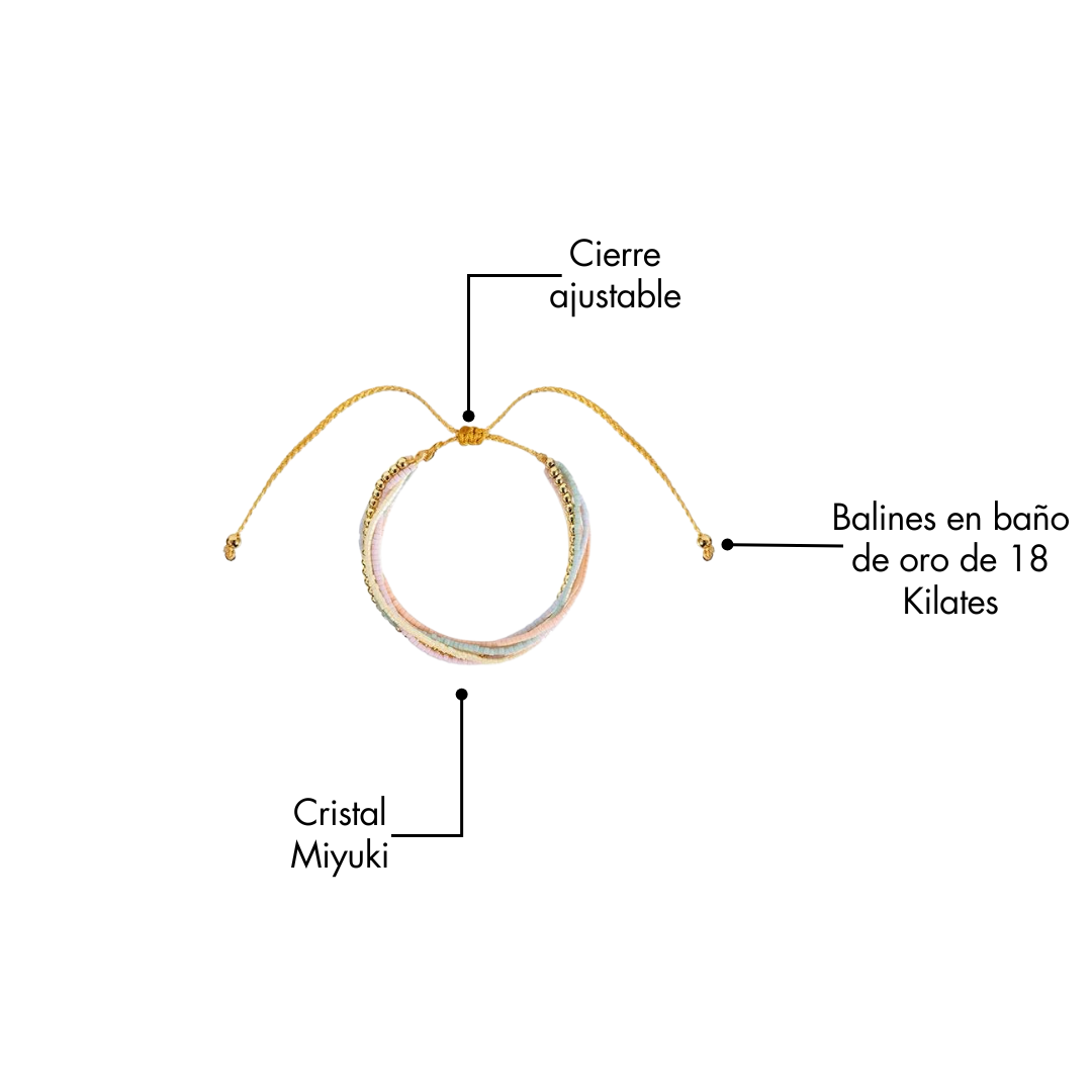 Miyuki Bracelet Stack -  Desert Glow