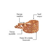 Pulsera Wayuu Girl Power - Sahara Gold