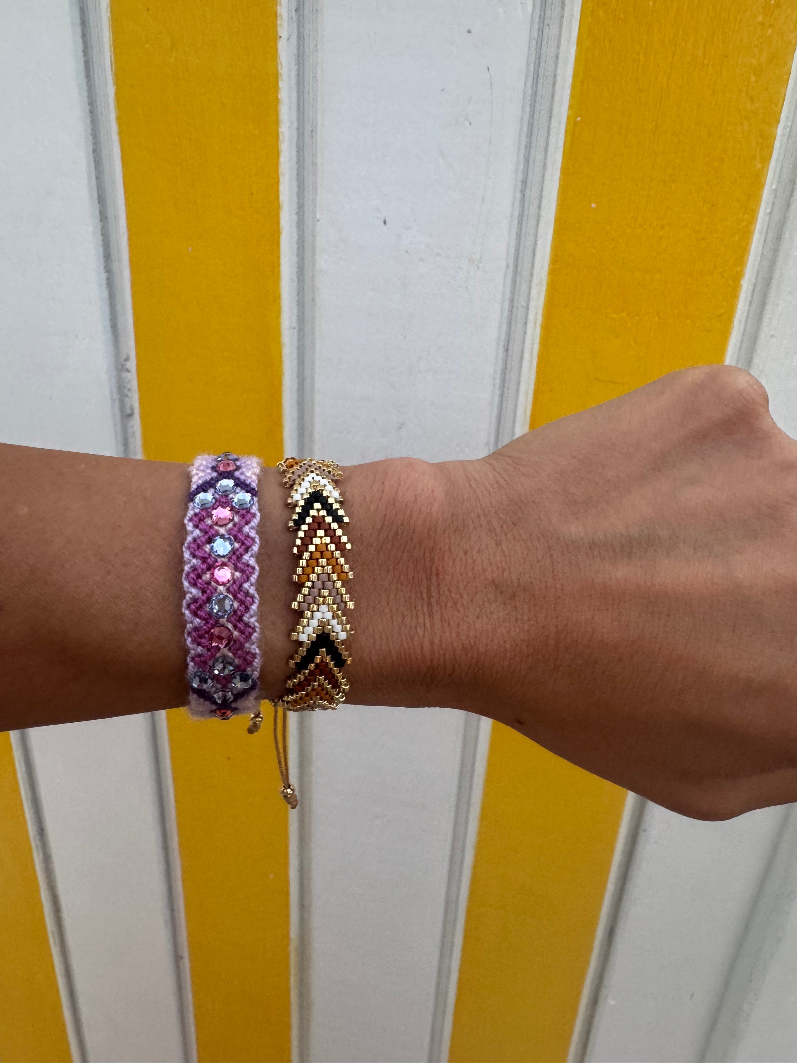 Pulsera Wayuu Be the Change  - Amatista