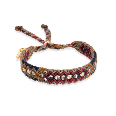 Pulsera Wayuu Be the Change  - Orquidea