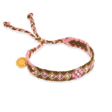 Pulsera Wayuu Be the Change  - Caramelo