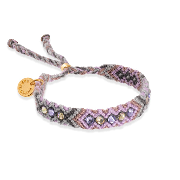 Wayuu Skinny Bracelet -  Lilac