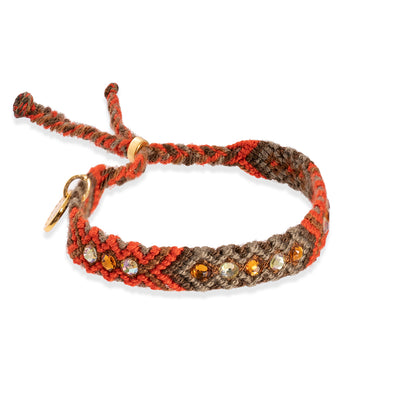 Wayuu Skinny Bracelet -  Punkin