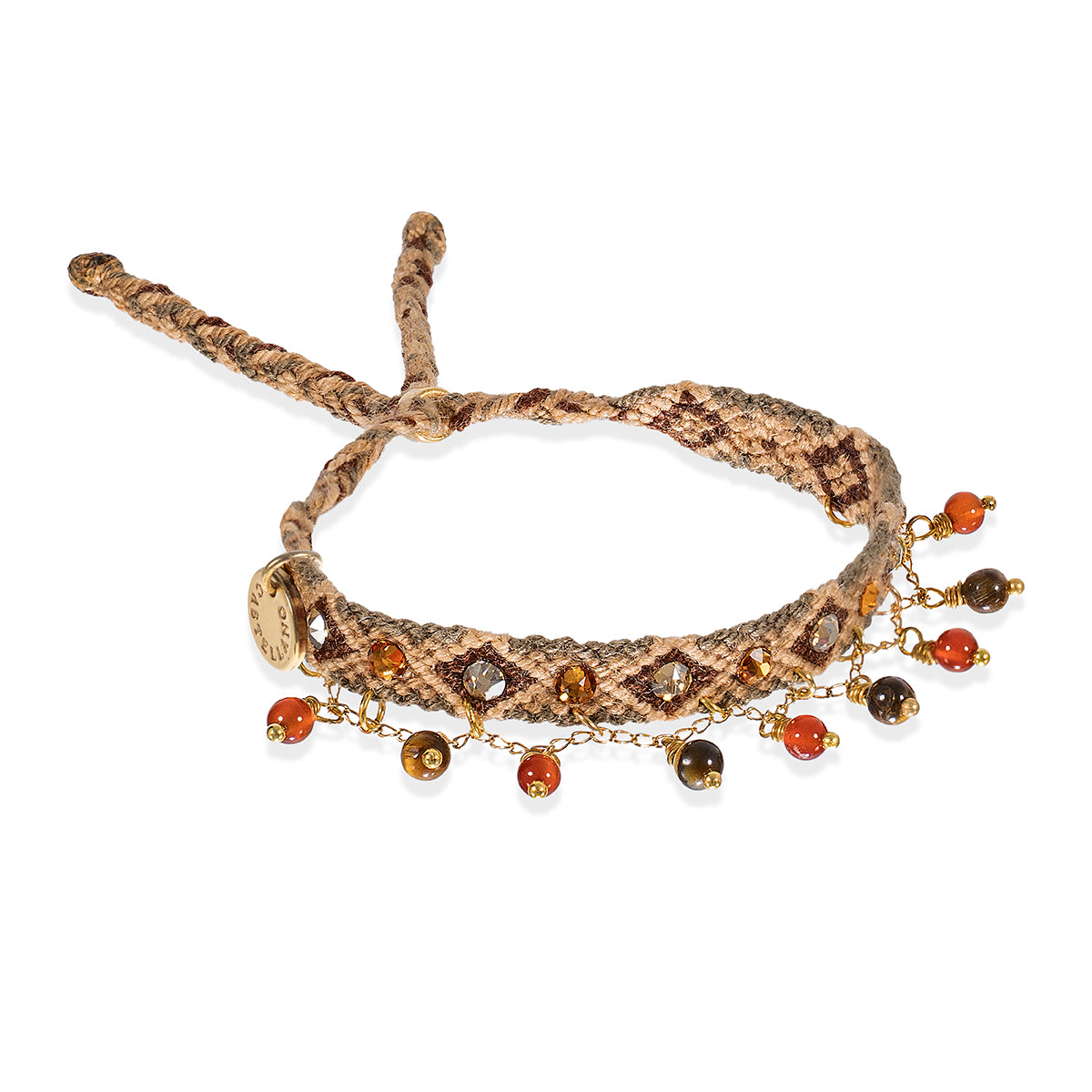 Pulsera Wayuu Free Spirit Stones - Camel