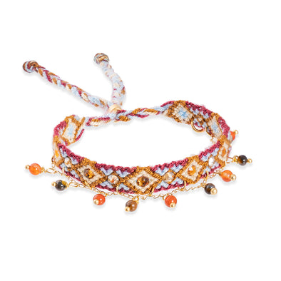 Pulsera Wayuu Free Spirit Stones - Arena