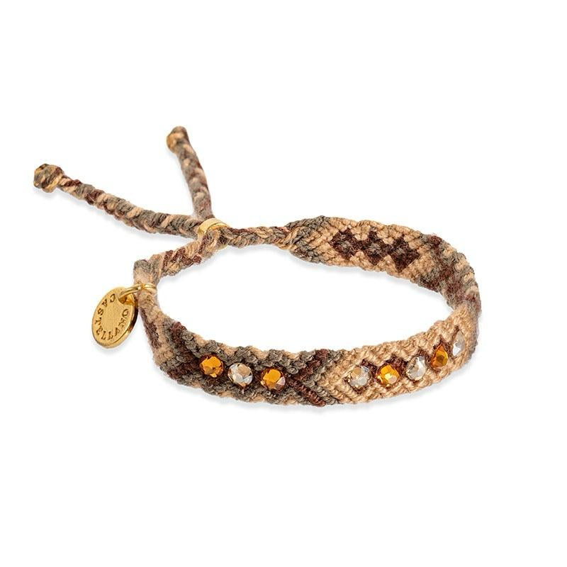 Wayuu Skinny Bracelet - Camel