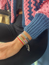 Wayuu Skinny Bracelet - Beach Blue