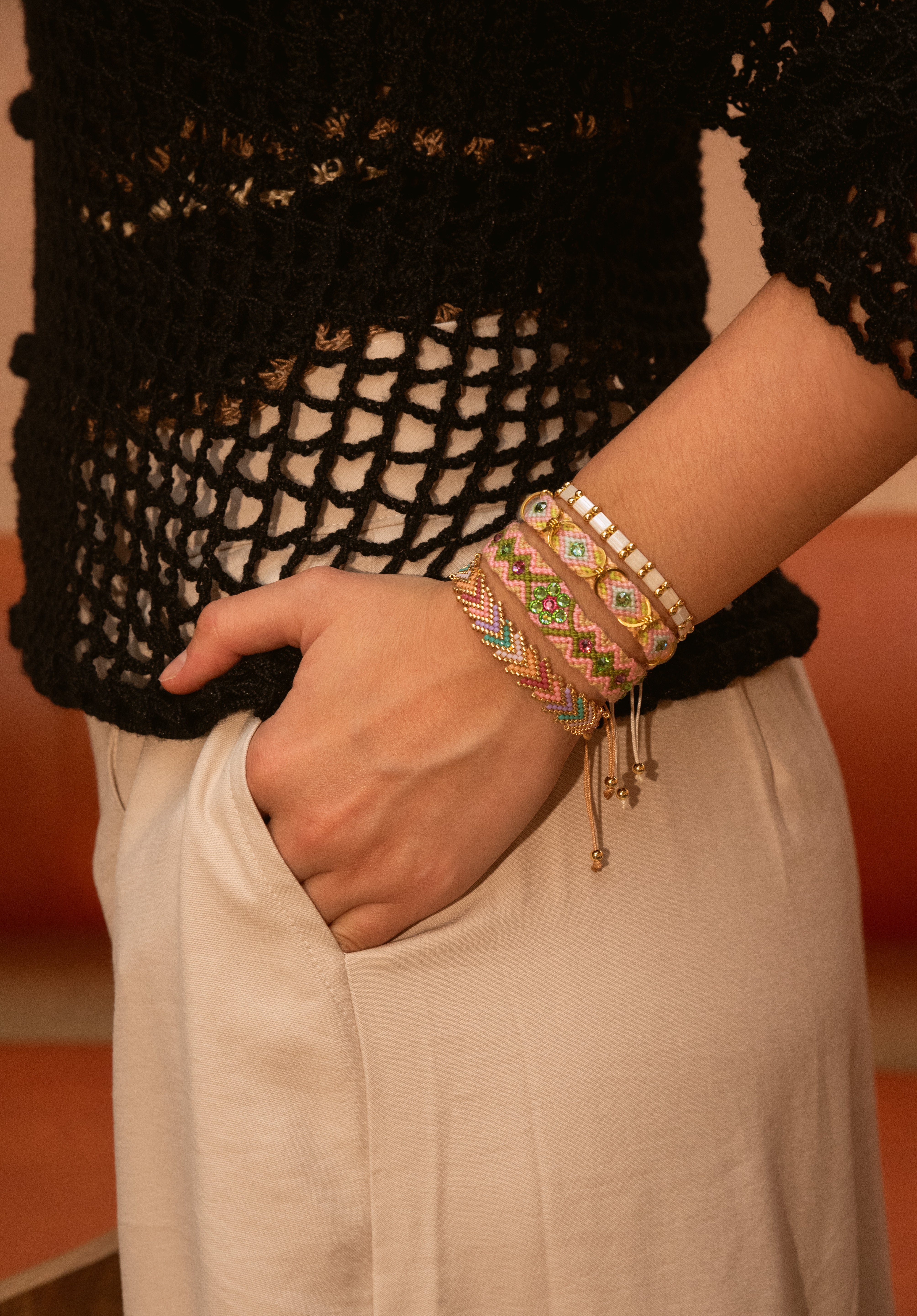 Pulsera Wayuu Free Spirit - Limon