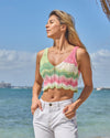 Watermelon Multicolor Crop Top