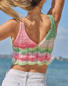 Watermelon Multicolor Crop Top