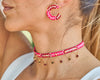 Choker Wayuu Jolotsü - Rojo