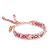 Wayuu Skinny Bracelet -  Desert Rose