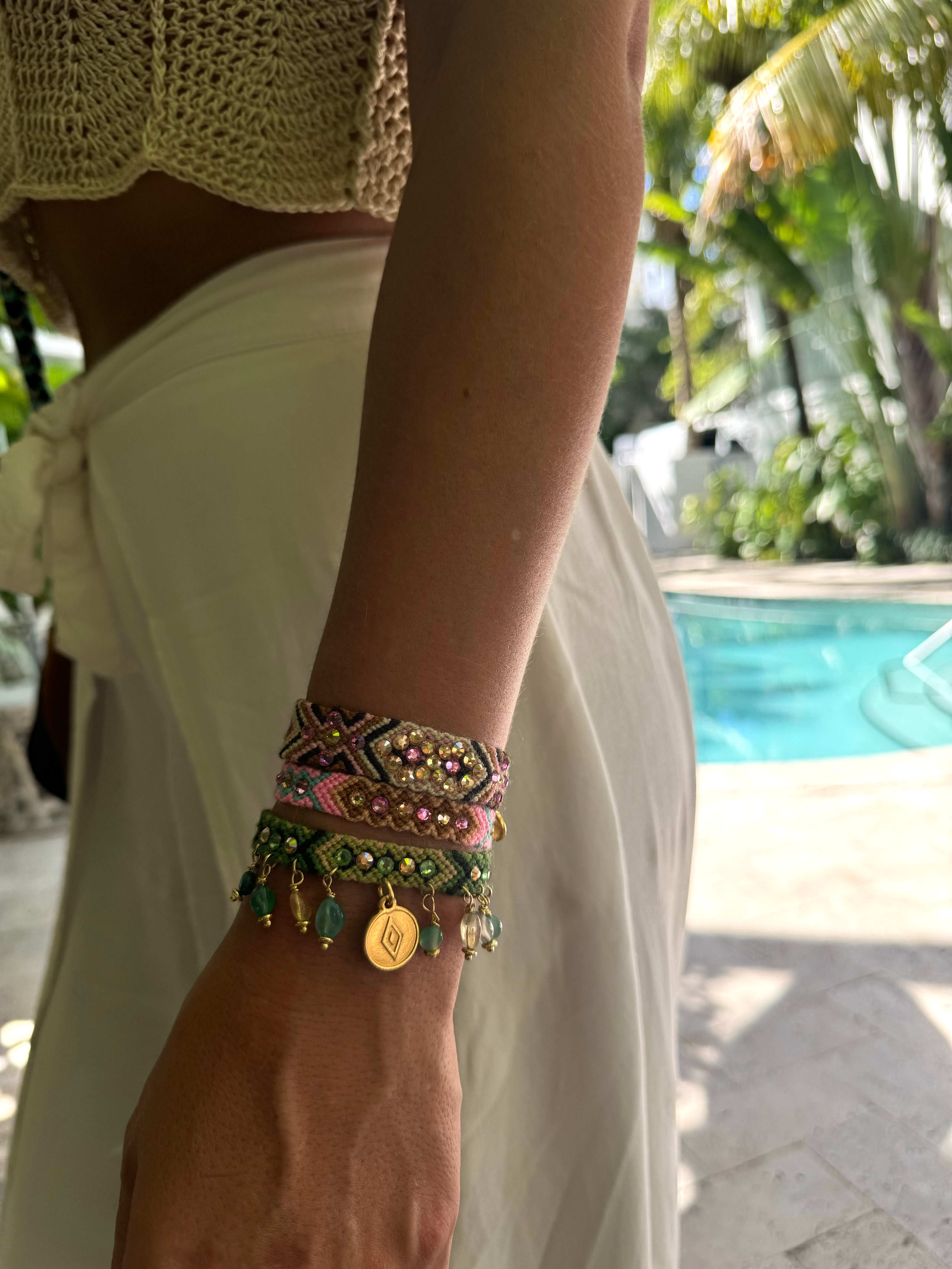 Pulsera Wayuu Kalepsu - Nature Green