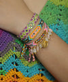 Wayuu Skinny Bracelet -  Aqua