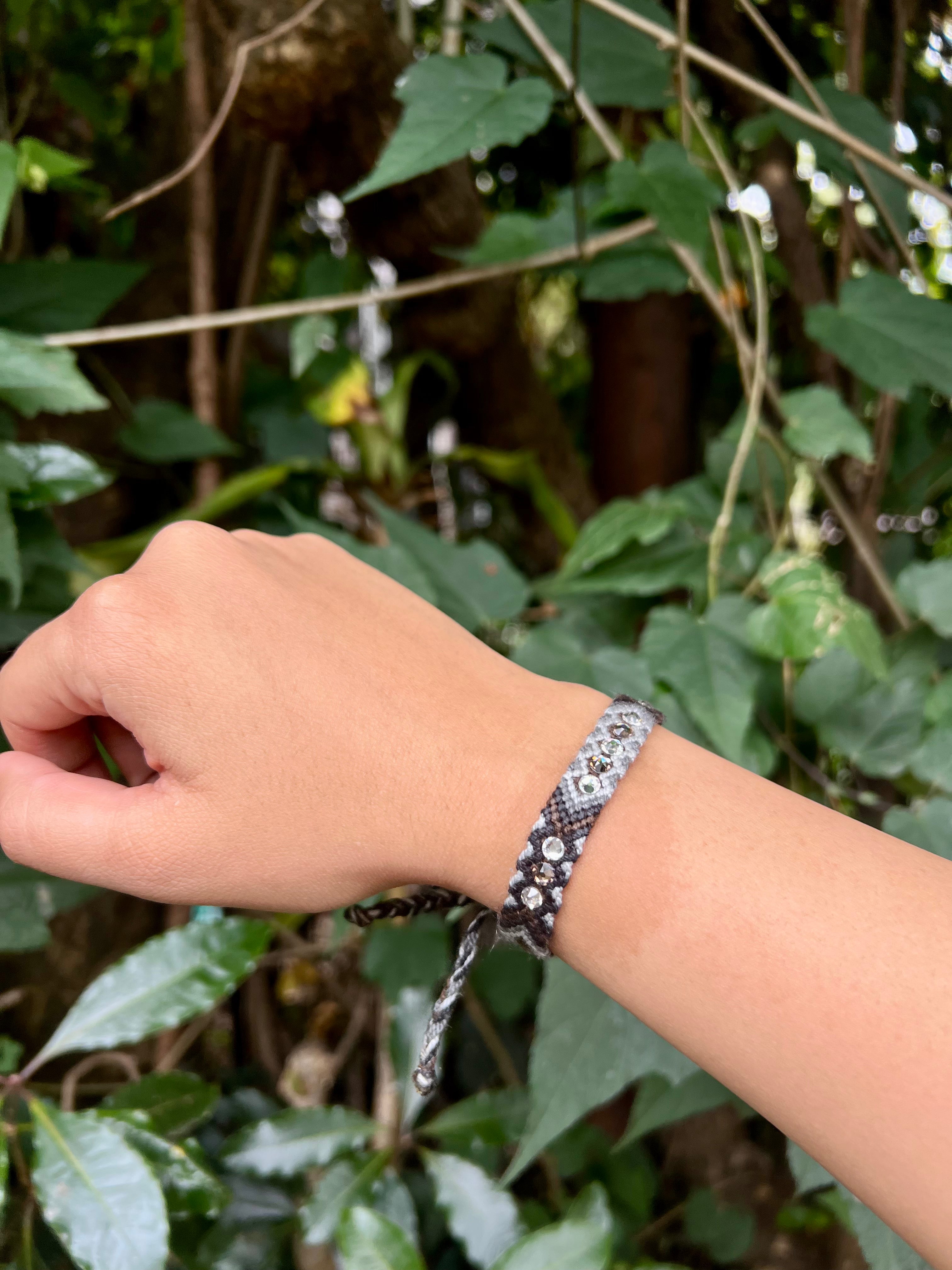 Wayuu Skinny Bracelet | Silver