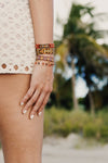 Pulsera Wayuu Free Spirit Stones - Arena