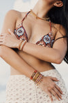 Pulsera Wayuu Free Spirit Stones - Arena