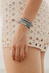 Wayuu Skinny Bracelet - Beach Blue