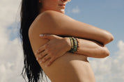 Pulsera Wayuu Free Spirit - Sierra verde