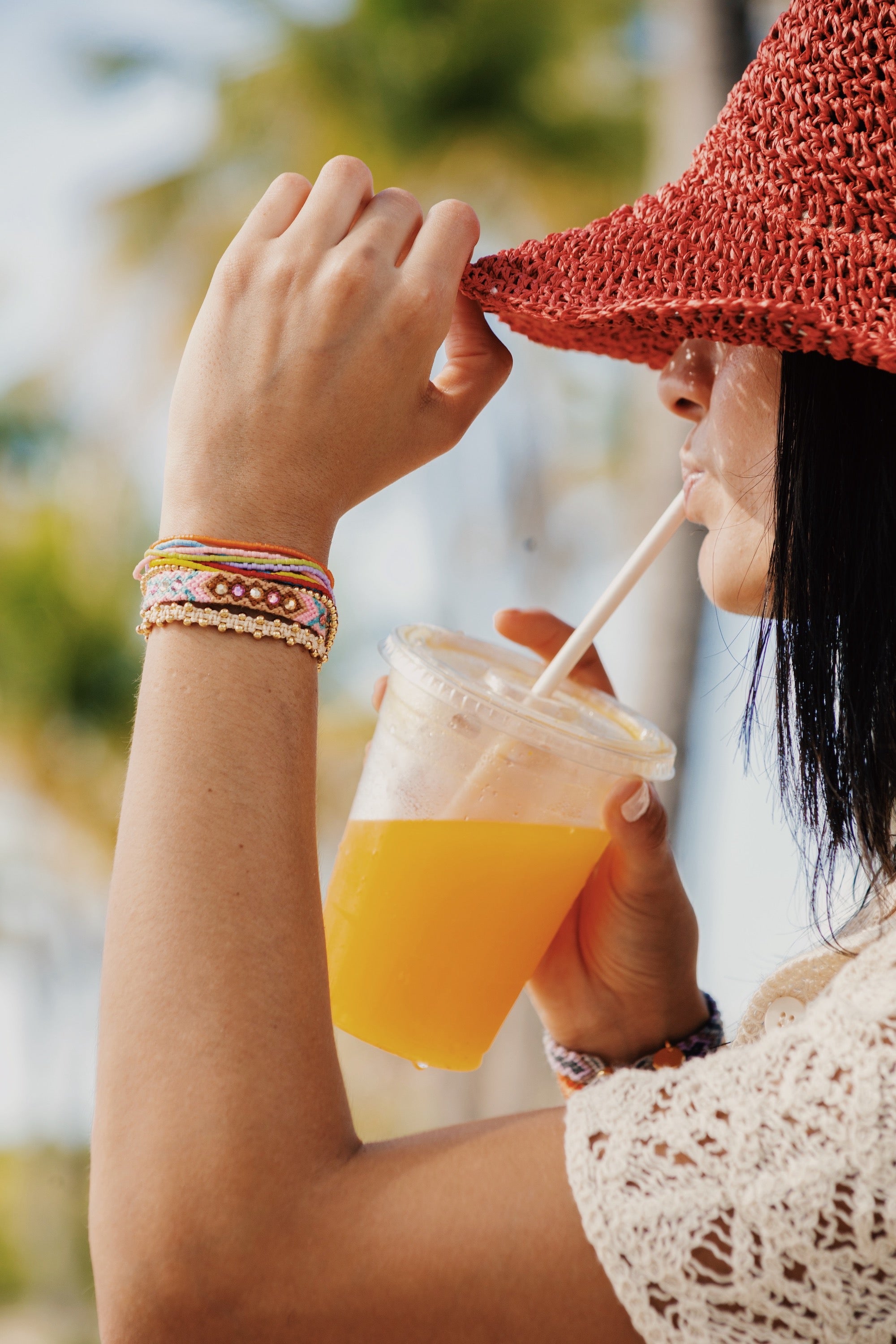 Wayuu Skinny Bracelet -  Barbie