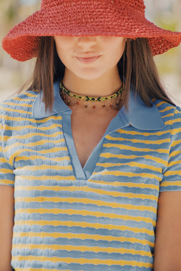 Choker Wayuu Jolotsü - Nature Green