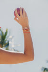 Wayuu Skinny Bracelet - Pink Aura