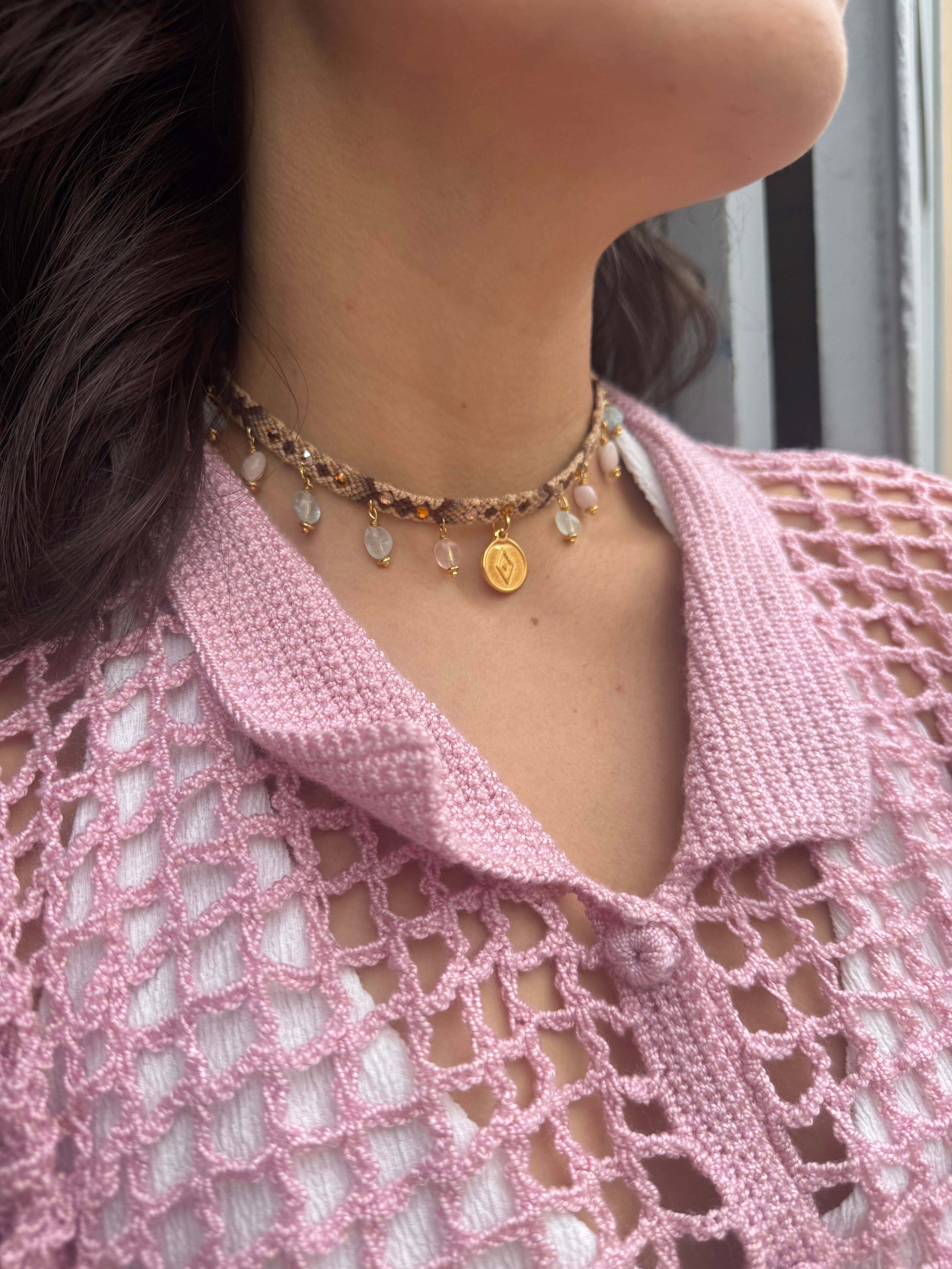 Choker Wayuu Kalepsu - Camel