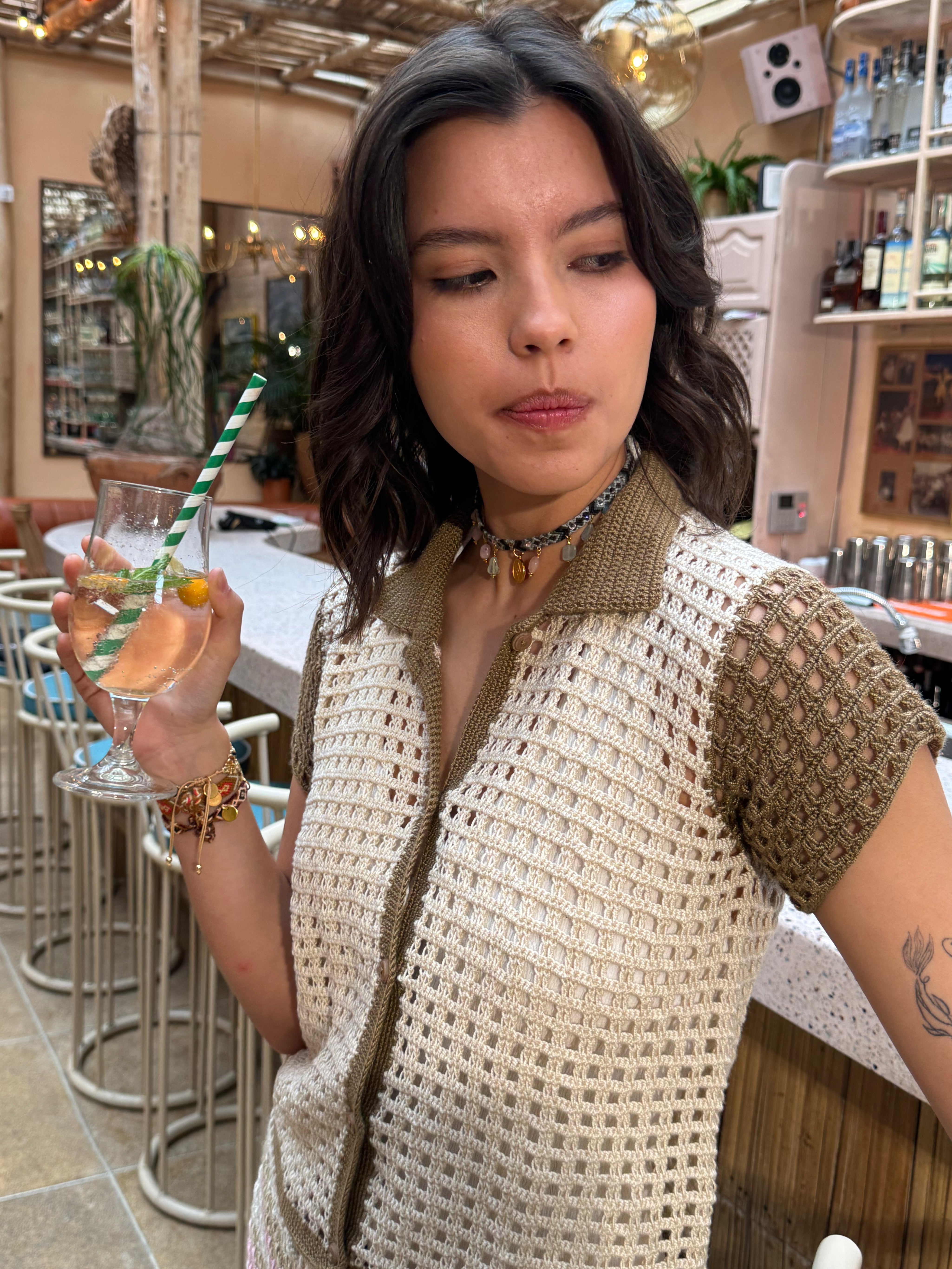 Choker Wayuu Kalepsu - Greige