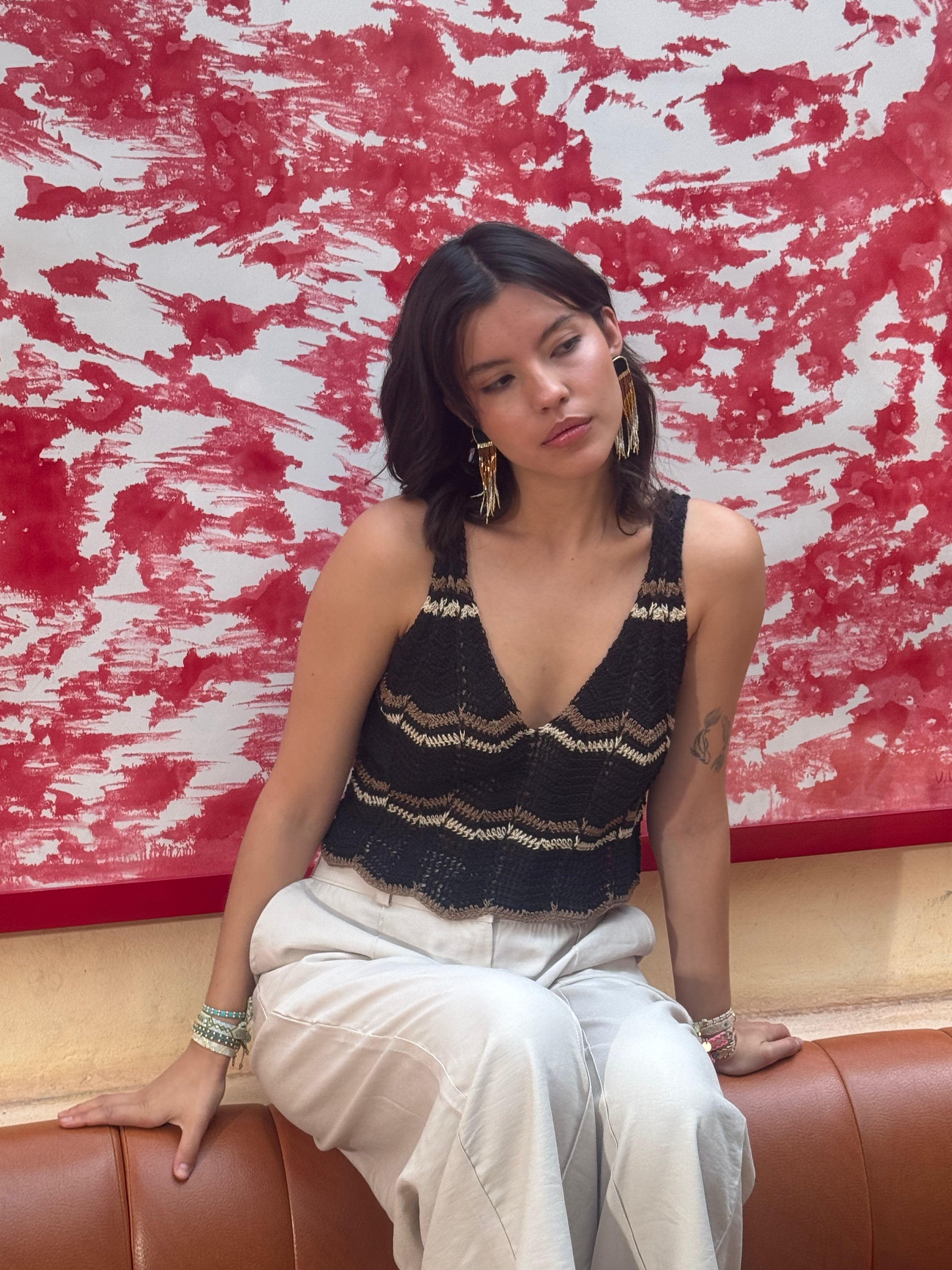 Salinas Multicolor Crop Top