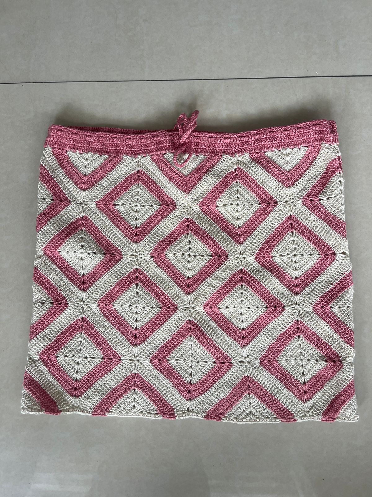 Falda  Jolotsü Crochet - Rosa