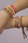 Pulsera Wayuu Free Spirit Stones - Cafe